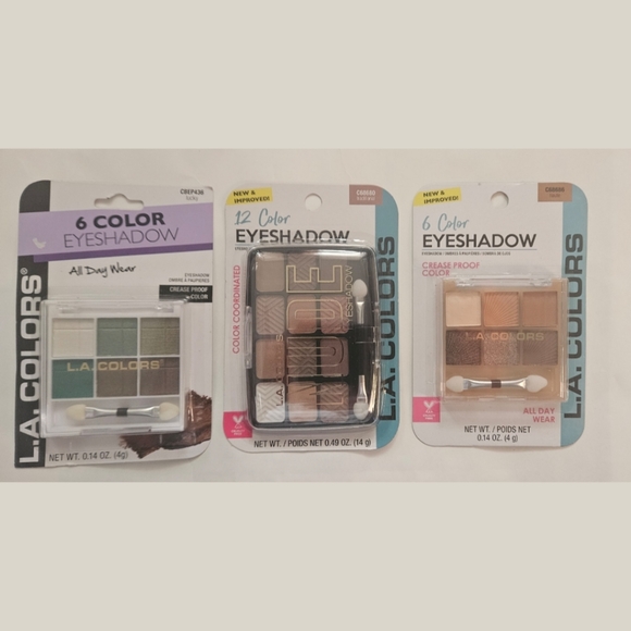 L.A.Colors 6 color Eyeshadow Palette Lucky, Haute and 12 color Traditional. - Picture 11 of 11